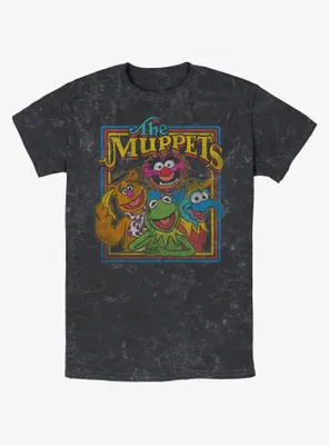Disney The Muppets Retro Muppet Poster Mineral Wash T-Shirt