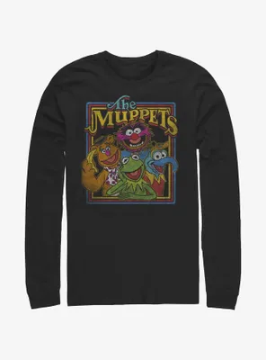 Disney The Muppets Retro Muppet Poster Long-Sleeve T-Shirt