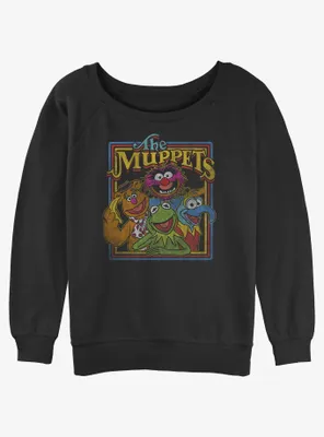 Disney The Muppets Retro Muppet Poster Womens Slouchy Sweatshirt