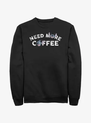 Disney Lilo & Stitch Need More Coffee Sweatshirt