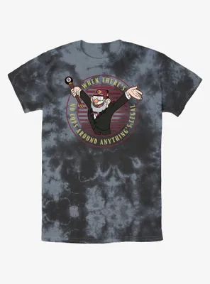 Disney Gravity Falls Stan No Cops Anything's Legal Tie-Dye T-Shirt