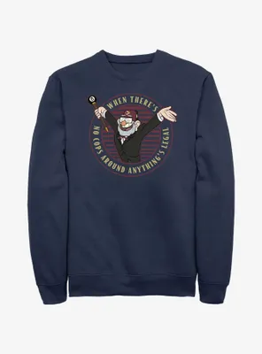 Disney Gravity Falls Stan No Cops Anything's Legal Sweatshirt