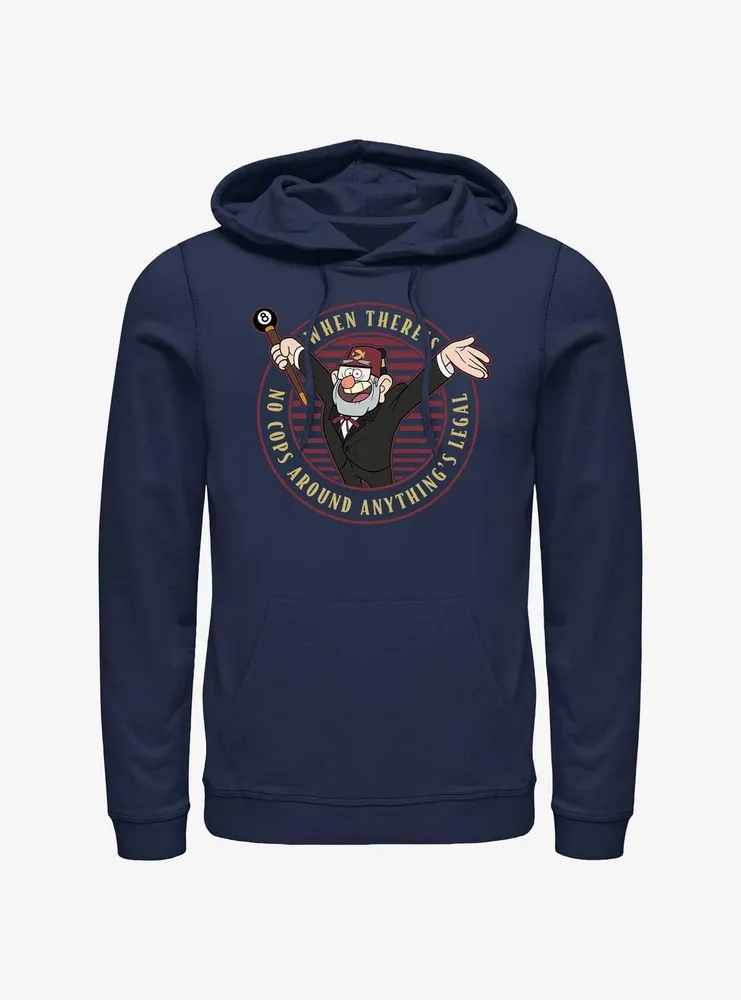 Disney Gravity Falls Stan No Cops Anything's Legal Hoodie