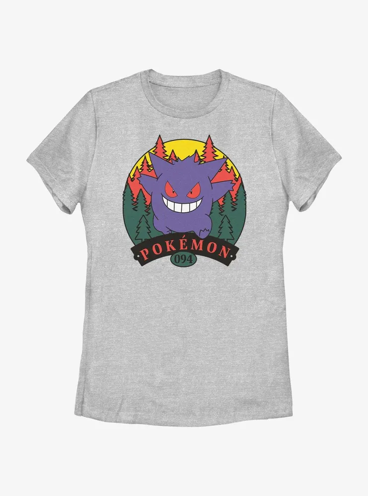 Pokemon Gengar Forest Attack Womens T-Shirt