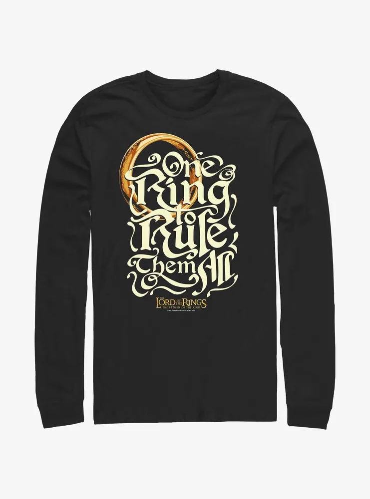 the Lord of Rings One Ring Rules Long-Sleeve T-Shirt