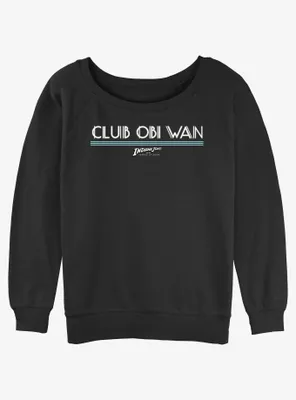 Indiana Jones Club Obi Wan Womens Slouchy Sweatshirt