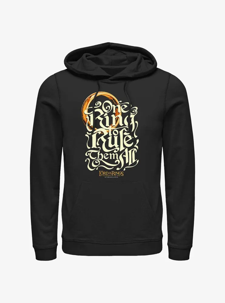 the Lord of Rings One Ring Rules Hoodie