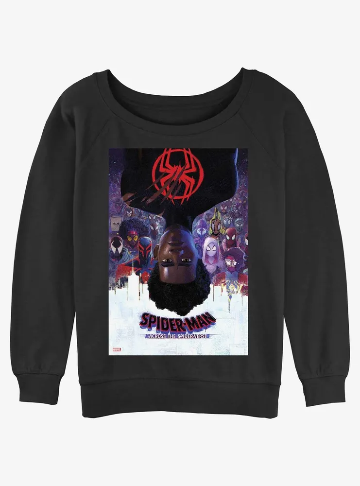 Marvel Spider-Man: Across the Spider-Verse Poster Womens Slouchy Sweatshirt