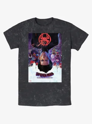 Marvel Spider-Man: Across the Spider-Verse Poster Mineral Wash T-Shirt