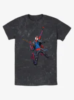 Marvel Spider-Man: Across the Spider-Verse Spider-Punk Rock Out Mineral Wash T-Shirt