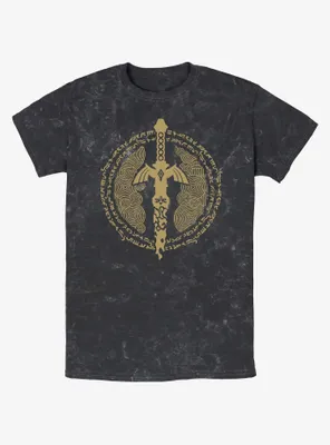 The Legend of Zelda Master Sword Icon Mineral Wash T-Shirt