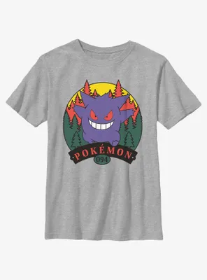 Pokemon Gengar Forest Attack Youth T-Shirt