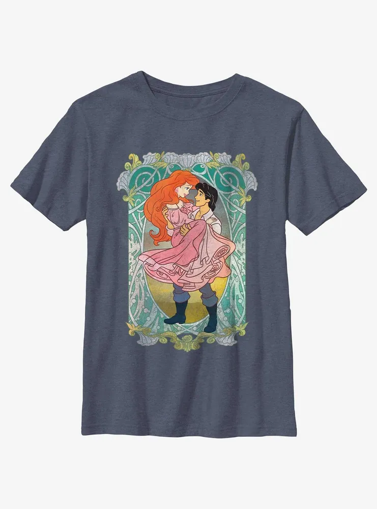 Disney The Little Mermaid Ariel and Eric Ever After Youth T-Shirt