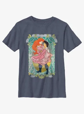 Disney The Little Mermaid Ariel and Eric Ever After Youth T-Shirt