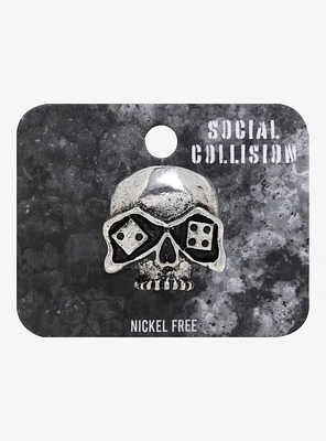 Social Collision® Skull Dice Eyes Ring