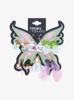 Thorn & Fable Fairy Wing Flower Drop Earring Set