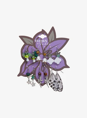 Thorn & Fable Flower Fairy Drop Earring Set
