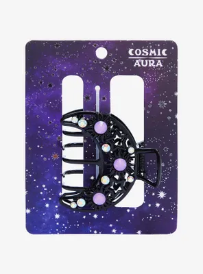 Cosmic Aura Moon Opal Claw Hair Clip