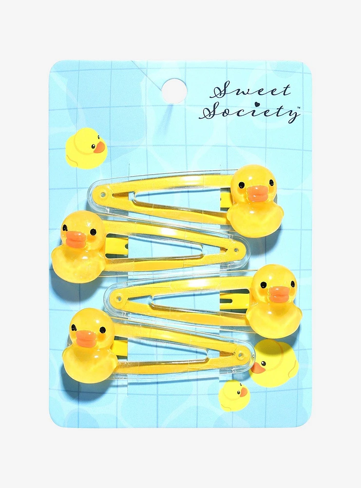 Sweet Society Rubber Duckie Hair Clips