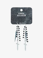 Social Collision® Spike Cross Drop Earrings