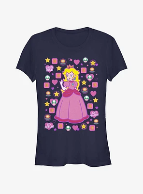 Mario Princess Peach Girl's T-Shirt