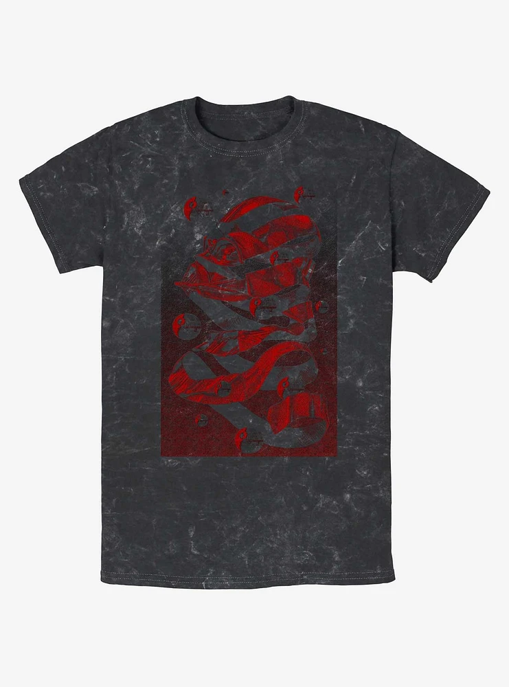 Star Wars Escher Vader Poster Mineral Wash T-Shirt