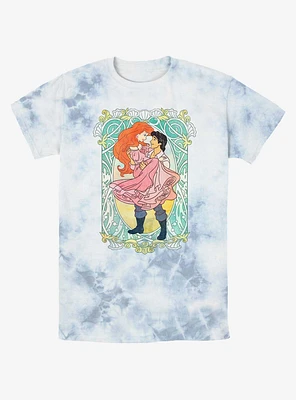 Disney The Little Mermaid Ariel and Eric Ever After Tie-Dye T-Shirt
