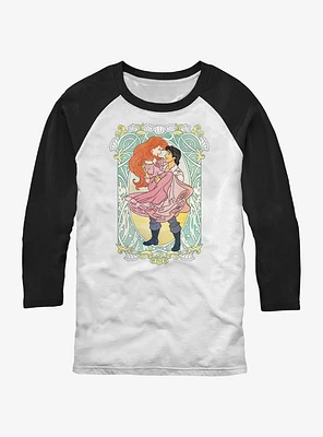 Disney The Little Mermaid Ariel and Eric Ever After Raglan T-Shirt