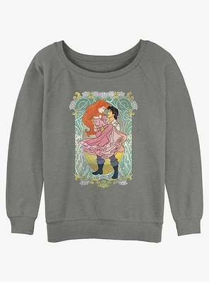 Disney The Little Mermaid Ariel and Eric Ever After Girls Slouchy Sweatshirt