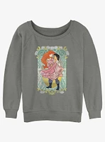 Disney The Little Mermaid Ariel and Eric Ever After Girls Slouchy Sweatshirt