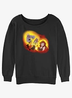 Disney The Little Mermaid Ursula Transformation Girls Slouchy Sweatshirt