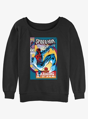 Marvel Spider-Man: Across the Spider-Verse O'Hara 2099 Comic Cover Girls Slouchy Sweatshirt
