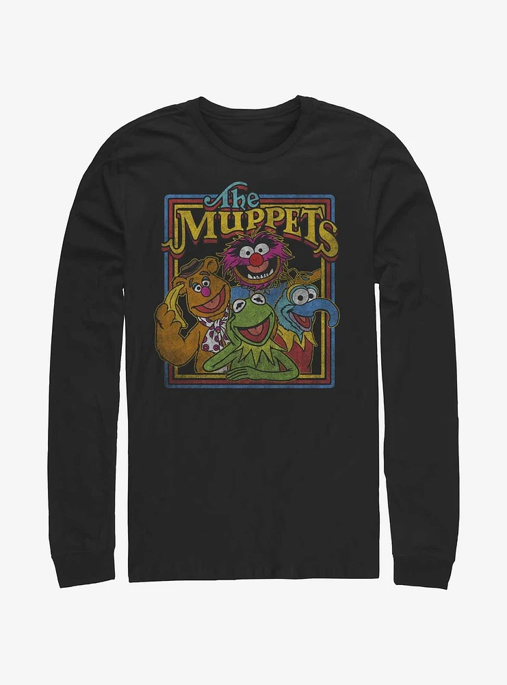 Disney The Muppets Retro Muppet Poster Long-Sleeve T-Shirt