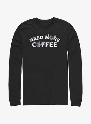 Disney Lilo & Stitch Need More Coffee Long-Sleeve T-Shirt