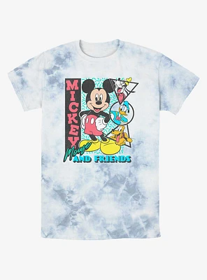 Disney Mickey Mouse & Friends Retro Shapes Tie-Dye T-Shirt