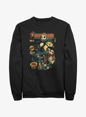 Disney The Nightmare Before Christmas Jack Skellington King of Halloween Comic Cover Sweatshirt