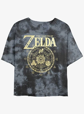 the Legend of Zelda Marks Goddesses Girls Tie-Dye Crop T-Shirt