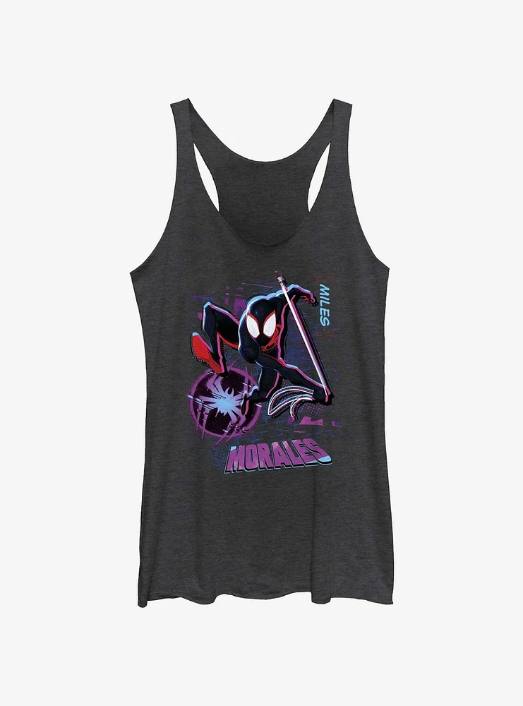 Marvel Spider-Man: Across the Spider-Verse Street Swing Miles Morales Girls Tank