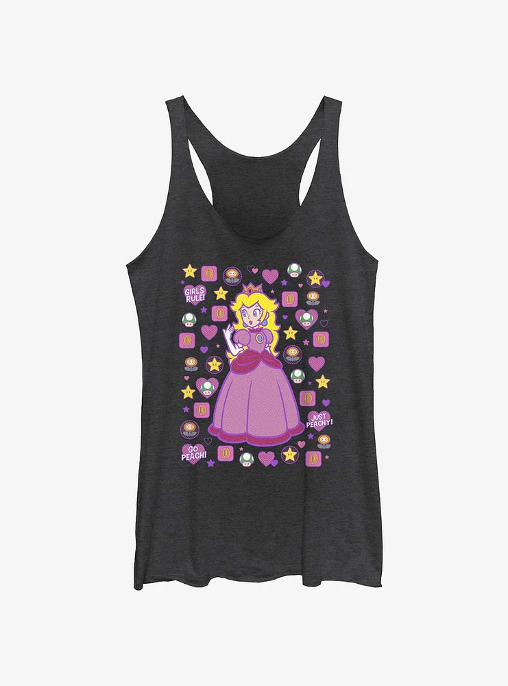 Mario Princess Peach Girls Tank