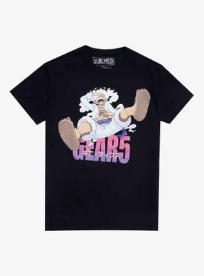 One Piece Luffy Gear 5 Boyfriend Fit Girls T-Shirt