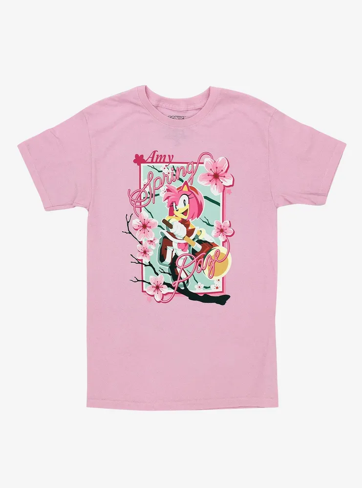 Sonic The Hedgehog Amy Sakura Boyfriend Fit Girls T-Shirt