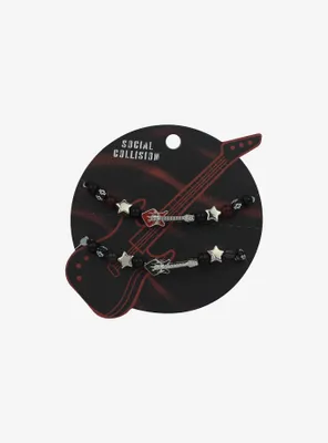 Social Collision® Guitar Best Friend Cord Bracelet Set