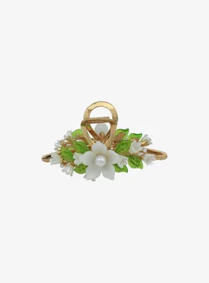 Sweet Society WHite Flower Claw Hair Clip