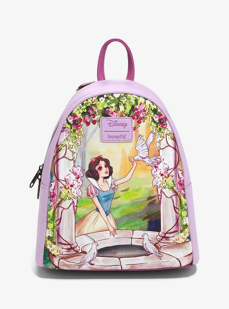 Loungefly Disney Snow White And The Seven Dwarfs Wishing Well Portrait Mini Backpack