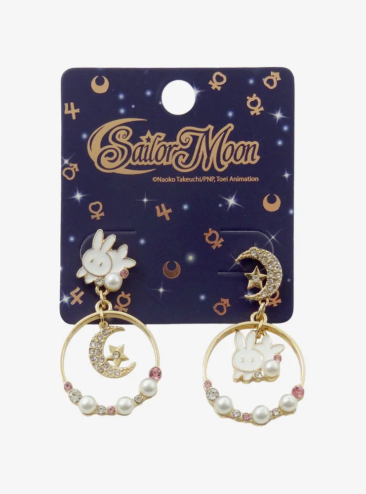 Pretty Guardian Sailor Moon Jeweled Bunny Earrings