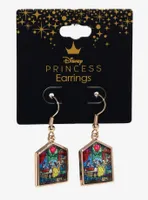 Disney Beauty And The Beast Stained Glass Drop Earrings