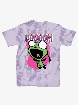 Invader Zim GIR Doom Tie-Dye Boyfriend Fit Girls T-Shirt