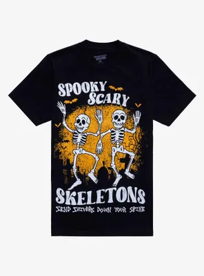 Spooky Skeletons Boyfriend Fit Girls T-Shirt
