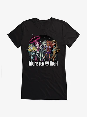 Monster High Night Sky Group Girls T-Shirt