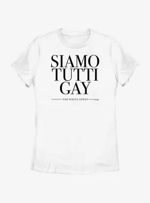 The White Lotus Siamo Tutti Gay Womens T-Shirt